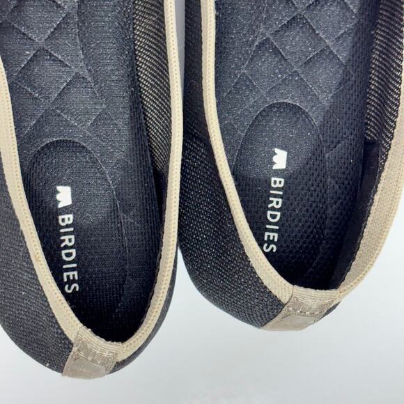 Birdies Black Bird Knit Pointed Toe Flat Loafer Size 9 - Picture 3 of 8